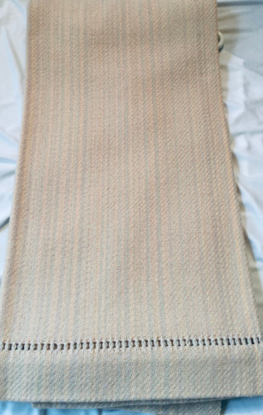 Handwoven Blanket made of Canadian wool - Rainbow color - solid on white background - soft wool